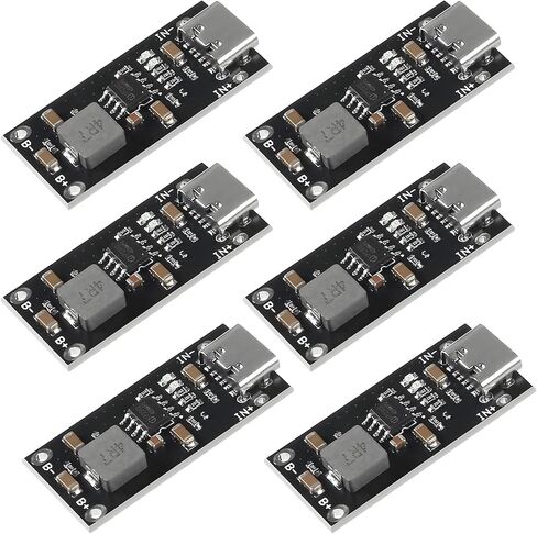 6PCS Type-C USB Input High Current 3A Polymer Ternary Lithium Battery Quick Fast Charging Board IP2312 CC/CV Mode 5V to 4.2V in Saudi Arabia