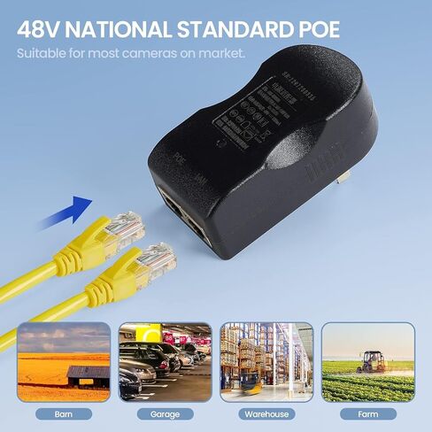 UeeVii Wireless Bridge Point to Point with 48V POE,Qualcomm Chip 5.8G 900Mbps 15dBi Antenna,5KM Long Range,Dual Gigabit Ports, IP65 Waterproof,Extending Network for Barn Shop,2-Pack,CPE902,White in Kuwait