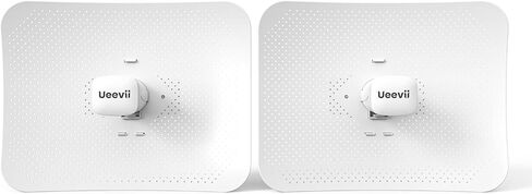 Wireless Bridge 2-Pack,5Ghz 2x2 MINO 867Mbps 7 Miles Point to Point Gigabit Outdoor CPE W/ 23 dBi Parabolic Antenna,24V PoE Injector for Long Distance Wireless Transmission, UeeVii CPE512 in Kuwait