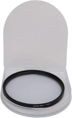 Junestar Blue Streak Special Effects Filter with Aluminum Alloy Frame Camera Accessories 67mm 62mm 67mm 72mm 72mm 77mm Blue Streak Filter Special Effect Lens Filter in Kuwait