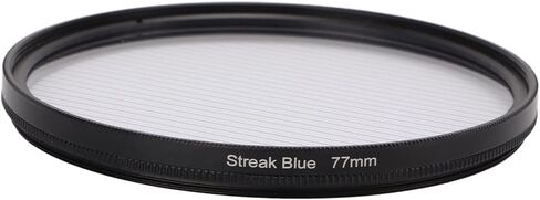 Junestar Blue Streak Special Effects Filter with Aluminum Alloy Frame Camera Accessories 67mm 62mm 67mm 72mm 72mm 77mm Blue Streak Filter Special Effect Lens Filter in Kuwait