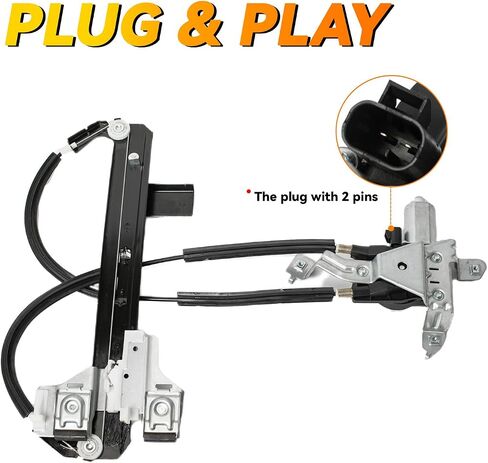 New 1pc Rear Driver (Left) Side Power Window Regulator with Motor Assembly Compatible with 02-06 Escalade Base 01-06 Tahoe/Yukon 00 4.8L/5.3L Only in Saudi Arabia