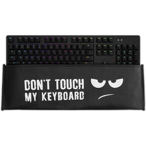 kwmobile Keyboard Cover Compatible with Logitech G512/G513 Carbon Tactile/Linear/GX Blue - Dust Cover PC Keyboard Fabric Case - Don't Touch My Keyboard