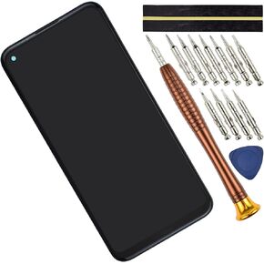 TA-1333 LCD Screen Replacement for Nokia 5.4 Black 6.39", LCD Display Digitizer Touch Screen Assembly Replacement (with Frame)