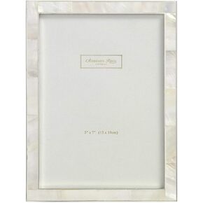 Addison Ross, Shell Photo Frame, 5x7, Mother of Pearl & Silver, 5 x 7 Inches