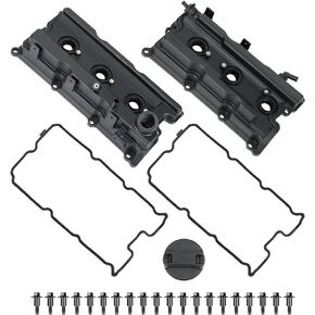 Engine Valve Covers Left&Right Compatible With 05-19 Nissan Frontier/ 05-15 Xterra/ 05-12 Pathfinder/12-19 NV1500(4.0L V6 Only), 13264-EA210, 13264-EA200.