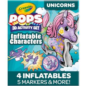 Crayola Pops Inflatable Characters, Coloring Set for Kids, Gift for Boys & Girls, Ages 5, 6, 7, 8