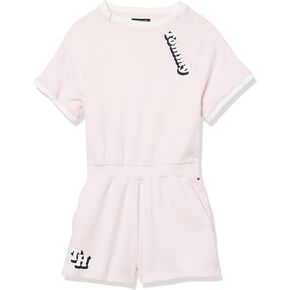 Tommy Hilfiger Girl's Adaptive Tommy Romper With Zipper Closure