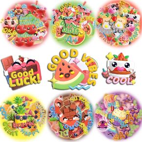 HORIECHALY 240 Pcs 3D Large Food Scratch and Sniff Stickers, Motivational Reward Scented Stickers for Kids & Teachers, Smelly Stickers for Classroom, Birthday, Student Party, School