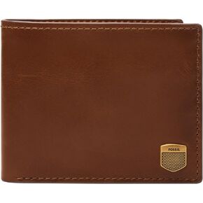 Fossil Men's Hayes Bifold with Flip ID, Brown