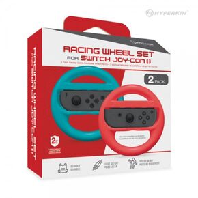 مجموعة عجلات السباق هايبركين لجهاز Joy-Con (أزرق/أحمر) (عبوتان)