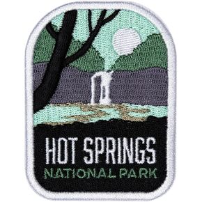 Hot Springs National Park Patch - Hot Springs Souvenir - Iron On Travel Badge
