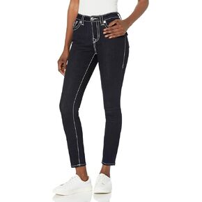 True Religion Women's Misses Jennie Curvy Lurex Flap Jean