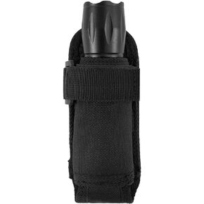 Open Top Flashlight Holder,Tactical Flashlight Pouch Holster,Heavy Duty Oxford Flashlight Holster Molle Tactical Torch Carry Case Belt Clip Strap for Police Law Enforcement Security Mechanic