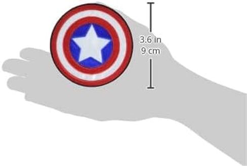 Simplicity Marvel Avengers Shield Iron On Applique Patch for Clothes, Backpacks, and Accessories, 3.5" D, Multicolor in Saudi Arabia
