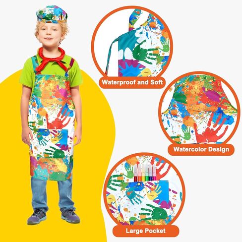 زي الفنان للأطفال للفتيات والأولاد، مجموعة إكسسوارات أزياء الرسام في عيد الهالوين in Kuwait