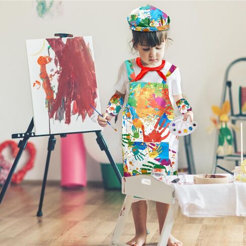 زي الفنان للأطفال للفتيات والأولاد، مجموعة إكسسوارات أزياء الرسام في عيد الهالوين in Kuwait