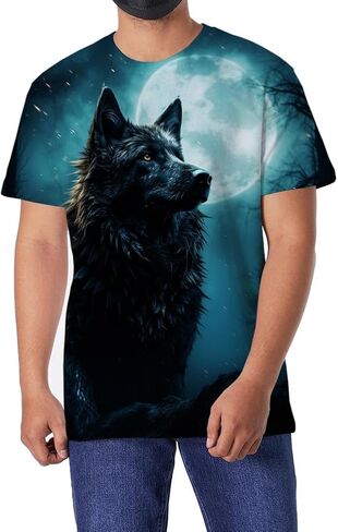 Men's T-Shirt 3D Printed T-Shirt Novelty Graphics T-Shirt Crewneck Tees S-3XL in Saudi Arabia