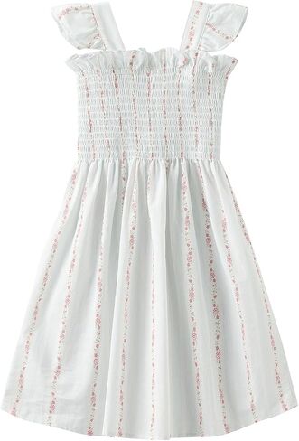 Colorful Childhood Baby Girls Dress Toddler Girls Flare Lace Trim Princess Party Dress in Kuwait