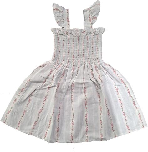 Colorful Childhood Baby Girls Dress Toddler Girls Flare Lace Trim Princess Party Dress in Kuwait