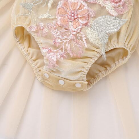 AWIBMK Baby Girls 1st Birthday Outfit Lace Romper Princess Tutu Dress Headband Cake Smash Clothes for Photo Shoot 2Pcs Sets in Kuwait