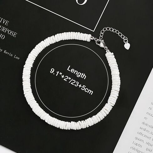 POTESSA Ankle Bracelets for Women Adjustable Boho Pearl Beads Natural Shell Anklet Handmade Beach Foot Jewelry in Kuwait