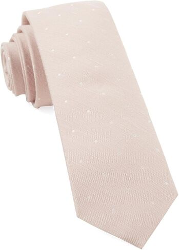 ربطة عنق ضيقة من مزيج الكتان من ذا تاي بار باللون الوردي in Kuwait