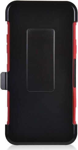 Compatible with LG G8 ThinQ - Rubberized Hybrid Phone Case - AH2 Red in Saudi Arabia