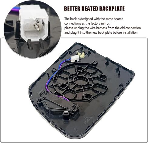 Passenger Side Heated Mirror Compatible with Toyota Sequoia 2008-2017 Toyota Tundra 2007-2020 Right Mirror Glass with Signal Light and Mounting Bracket Replace 87903-0C030 in Kuwait