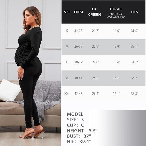 Maternity Shirt Long Sleeve Top Wrap V Neck Blouse Cross Over Nursing Tshirt in Kuwait