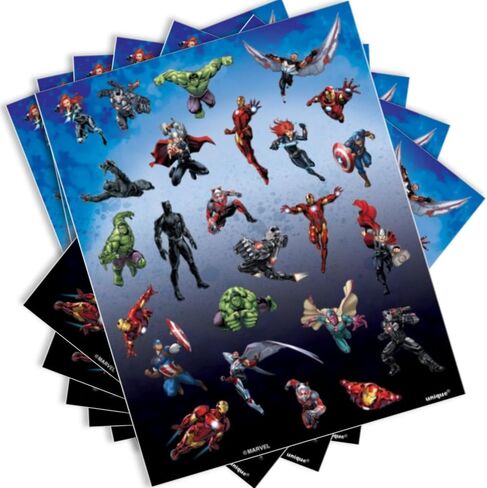 Avengers Sticker Sheets - Assorted Designs, 4 Pcs in Saudi Arabia