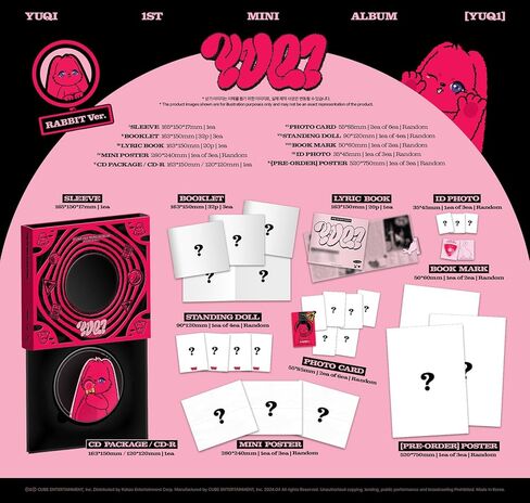 (G) I-DLE YUQI YUQ1 1st Mini Album CD+Booklet+Lyric Book+Photocard+Tracking Sealed GI-DLE GIDLE 宋雨琦 (Standard Rabbit Version) in Saudi Arabia