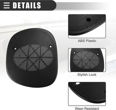 Motoforti Front Speaker Grille Cover, Dash Speaker Grille Grill Cover, for Chevrolet Blazer S10 1998-2005, for GMC Jimmy Sonoma, Front Driver Passenger Side, Plastic, No.15046441/15046442 in Saudi Arabia