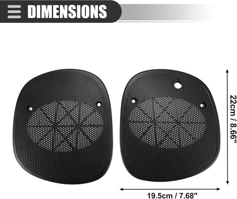 Motoforti Front Speaker Grille Cover, Dash Speaker Grille Grill Cover, for Chevrolet Blazer S10 1998-2005, for GMC Jimmy Sonoma, Front Driver Passenger Side, Plastic, No.15046441/15046442 in Saudi Arabia