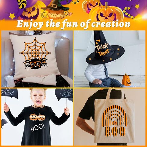 فينيل نقل الحرارة HTV باللون البرتقالي، حديد على الفينيل لعيد الهالوين Cricut، Buffalo Plaid HTV لتزيين الأقمشة والقمصان in Kuwait