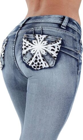 Colombian Design, Butt Lift, Levanta Cola, Boot Leg Jeans Plus/Junior Size in Kuwait