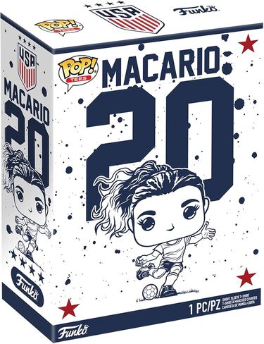 Funko Pop! Boxed Tee: The U.S Women's National Soccer Team - Caterina Macario - 3XL Multicolor in Saudi Arabia