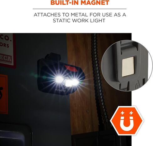 Ergodyne - 60197 Skullerz 8987 Rechargeable Universal Hard Hat LED Light, orange in Saudi Arabia