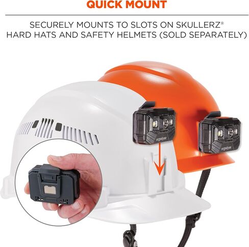 Ergodyne - 60197 Skullerz 8987 Rechargeable Universal Hard Hat LED Light, orange in Saudi Arabia