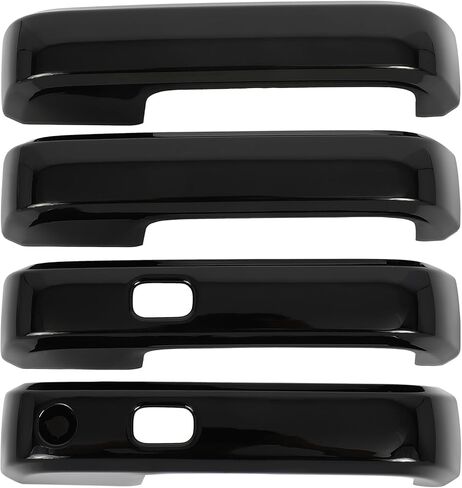 Exterior Door Handle Covers Compatible with 2017-2022 for Ford F-250/F-350 Super Duty,2017-2022 for Ford F-450/F-550 Super Duty, 4PCS ABS Door Handle Protector,Black in Saudi Arabia