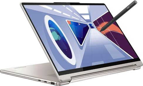 كمبيوتر محمول Lenovo Yoga 9i Home & Business 2 في 1 (Intel i7-1360P 12-Core، 16GB LPDDR5 5200MHz RAM، 2TB PCIe SSD، Intel Iris Xe، 14.0 بوصة 60 هرتز Win 10 Pro) مع MS 365 Personal، Dockztorm Hub in Saudi Arabia