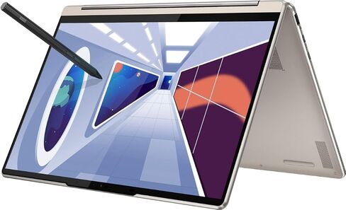 كمبيوتر محمول Lenovo Yoga 9i Home & Business 2 في 1 (Intel i7-1360P 12-Core، 16GB LPDDR5 5200MHz RAM، 2TB PCIe SSD، Intel Iris Xe، 14.0 بوصة 60 هرتز Win 10 Pro) مع MS 365 Personal، Dockztorm Hub in Saudi Arabia