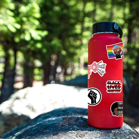 [100PCS] Civil Rights Stickers Civil Rights for African Americans Women Rights Stickers for Laptop Water Bottle Bicycle Decal Waterproof Aesthetic Stickers (BLM) in Kuwait