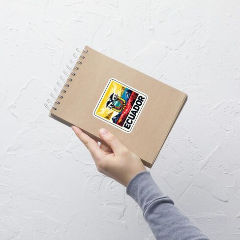 Ecuador Sticker Travel Outdoors Decal Vinyl Small Waterproof for Water Bottle Mug Passport Scrapbook Notebook Laptop Tumbler Skateboard Computer Phone 4" in Saudi Arabia