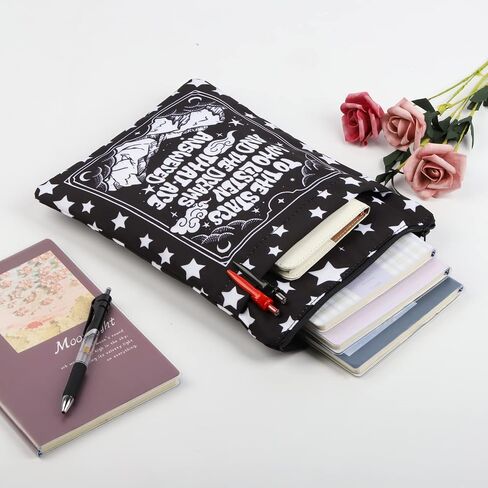 غلاف كتاب مستوحى من ACOTAR، هدية Acotar Velaris، هدية لعشاق كتب البضائع من Acotar، أغلفة الكتب للأغلفة الورقية، هدية كتابية (إلى النجوم bs) in Kuwait