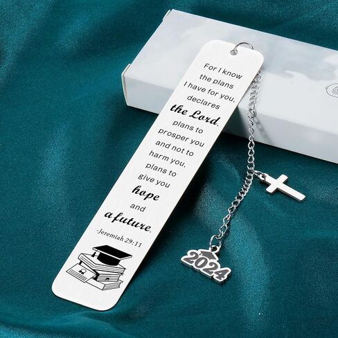 Graduation gifts for Him Her 2024 Graduation Gifts for Women Men Class of 2024 Senior Middle High School College Grad Student Nurse Daughter Son Degree Bookmark Inspirational Religious Christian Gifts in Saudi Arabia