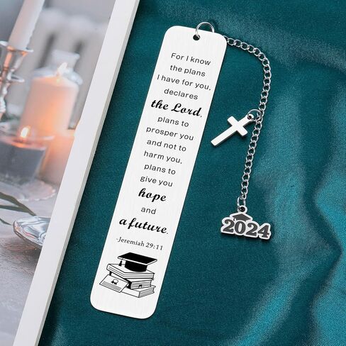 Graduation gifts for Him Her 2024 Graduation Gifts for Women Men Class of 2024 Senior Middle High School College Grad Student Nurse Daughter Son Degree Bookmark Inspirational Religious Christian Gifts in Saudi Arabia