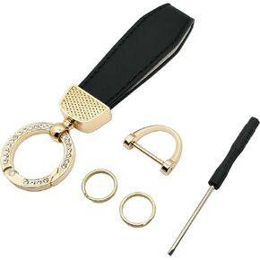 Microfiber Leather Car Keychain Key Ring Key Chain Holder Key Fob Keyrings Keychains Accessories for Women and Men