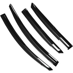 labwork Black 4 Pieces Window Visors Shade Sun Rain Wind Guards Outside Replacement for 2013-2019 Nissan Sentra