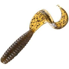 Strike King Rage Tail Grub 4",Green Pumpkin